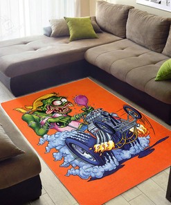 Rat Fink Racing Rat Fink Rug Hot Rod Rug for Garage