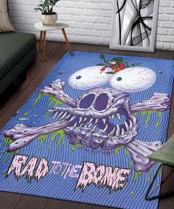 Rat Fink Rad To The Bone Rug Hot Rod Rug for Garage