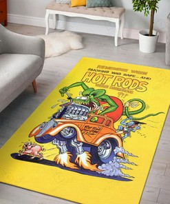 Rat Fink Remember When Hot Rods Rug Hot Rod Rug for Garage