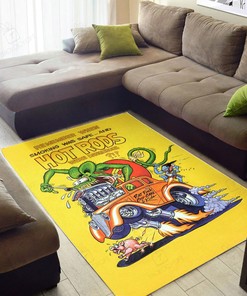 Rat Fink Remember When Hot Rods Rug Hot Rod Rug for Garage