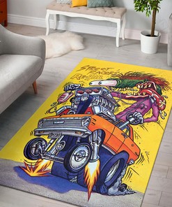 Rat Fink Street Racers Rehab Rug Hot Rod Rug for Garage