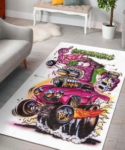 Rat Fink Studebakers Rule Rug Hot Rod Rug for Garage