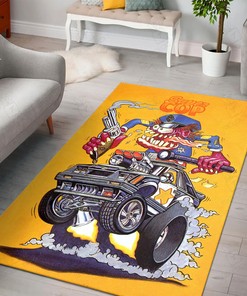 Rat Fink Super Cop Rug Hot Rod Rug for Garage