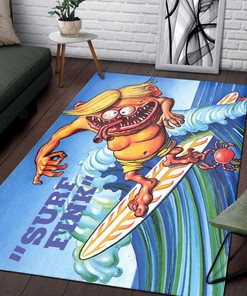 Rat Fink Surf Fink Rug Hot Rod Rug for Garage