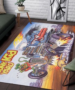 Rat Fink The Junk Yard Kid Rug Hot Rod Rug for Garage