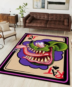 Rat Hot Rod Kustom Rug Hot Rod Rug for Garage