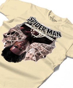 Reverse Spiderman Shirt Match Jordan 1 OG Washed Pink Shirt In Color Nature