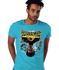 Reverse Spiderman Shirt Match Jordan 5 Aqua Shirt In Color Turquoise