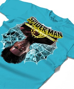 Reverse Spiderman Shirt Match Jordan 5 Aqua Shirt In Color Turquoise