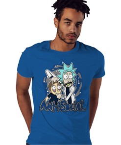 Rick And Morty Anti Social Shirt Match Jordan 1 High OG True Blue Shirt In Color Royal