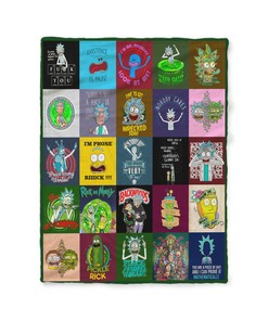 Rick And Morty Quilt Blanket, Cotton Quilting Bedding Set