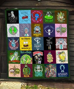 Rick And Morty Quilt Blanket for Fan Lover