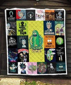 Rick And Morty Quotes Quilt Blanket - Must-have for Rick and Morty Fans