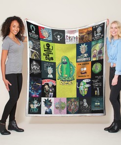 Rick And Morty Quotes Quilt Blanket - Must-have for Rick and Morty Fans