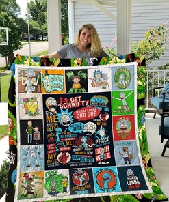 Rick and Morty Quilt Bedding Set Blanket - Ideal for Home Decoration and Picnics
