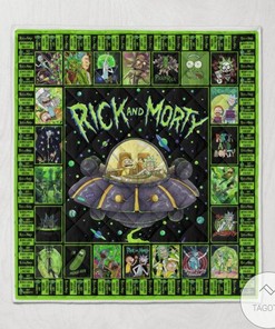 Rick and Morty Quilt Blanket - Ideal for Home Decoration and Picnics