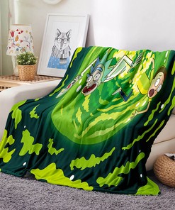 Rick and Morty Quilt Blanket - Perfect for Home Decor and Picnics