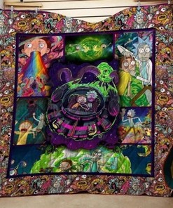 Rick and Morty Quilt - Perfect for Home Decor and Picnics
