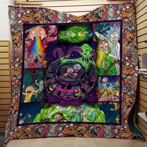 Rick and Morty Quilt - Perfect for Home Decor and Picnics