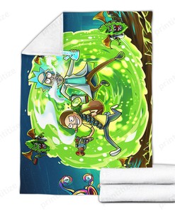 Rick and Morty in Another Dimension Blanket - Ideal for Home Decoration and Picnics