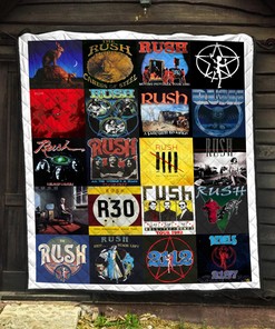 Rush Band Delusion Quilt Blanket - Perfect Gift for Rock Music Lovers