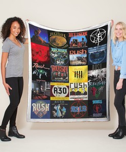 Rush Band Delusion Quilt Blanket - Perfect Gift for Rock Music Lovers