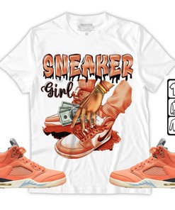SNEAKER Girl Money Drip Unisex Sneaker Shirt Match Crimson Bliss 5s Tee, Jordan 5 DJ Khaled Crimson Bliss T-Shirt, Hoodie, Sweatshirt