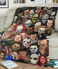 Scary Movie Blanket - Movie Character Blanket Gift - Halloween Decor