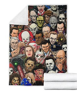 Scary Movie Blanket - Movie Character Blanket Gift - Halloween Decor