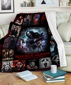 Scream Movies Blanket - Horror Movies Watching - Ghost Face Blanket - Serial Killers Custom Name