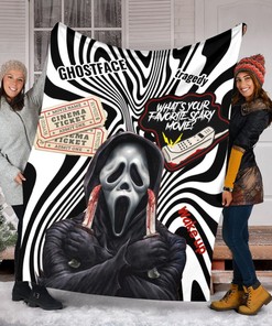 Scream Movies Halloween Blanket - Ghost Face Blanket - What's Your Favorite Scary Movie