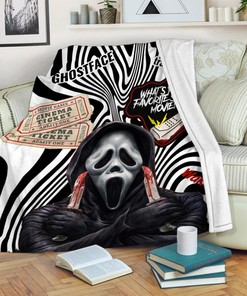 Scream Movies Halloween Blanket - Ghost Face Blanket - What's Your Favorite Scary Movie