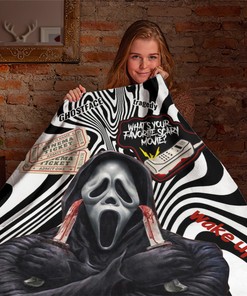 Scream Movies Halloween Blanket - Ghost Face Blanket - What's Your Favorite Scary Movie