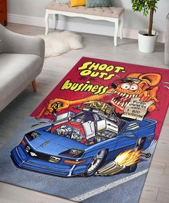 Shoot Outs Are My Business - Rat Fink Rug for the Bold and Fearless