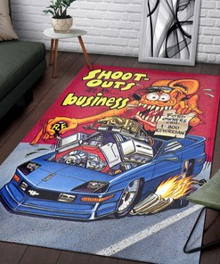 Shoot Outs Are My Business - Rat Fink Rug for the Bold and Fearless