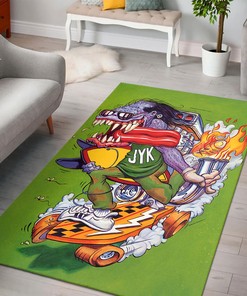 Show Your Skateboarding Love with the Rat Fink JYK Rug - Personalizable