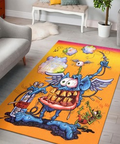 Slam It with Attitude! Rat Fink Rug - Add Some Edginess to Any Room