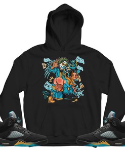 Slap Harley Quinm Unisex Sneaker Shirt Match 2023 Retro Aqua 5s Tee, Jordan 5 Aqua T-Shirt, Hoodie, Sweatshirt