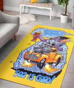 Smoke Is Good - Rat Fink Rug for Smokin' Hot Style