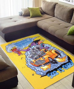 Smoke Is Good - Rat Fink Rug for Smokin' Hot Style