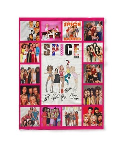 Spice Girl Albums Quilt Blanket, Perfect Gift for Spice Girl Fans, Ideal for Home Decoration