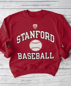Stanford Cardinal Baseball T-Shirt Collegiate Crew Tee in Vintage Style