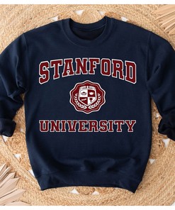 Stanford University Crewneck Sweatshirt, Varsity College Stanford University Shirt, Stanford Gift For Women