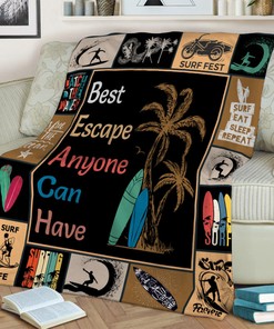 Surf Rest Quilt Blanket, Perfect for Beach Picnics
