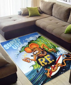 Surfs Up with Rat Fink - Area Rug for Beach and Surf Enthusiasts