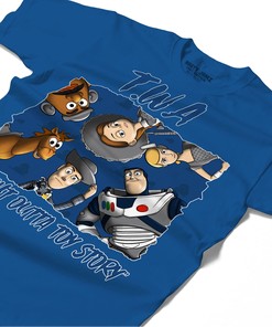 TWA Toys Shirt Match Jordan 1 High OG True Blue Shirt In Color Royal