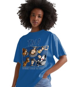 TWA Toys Shirt Match Jordan 1 High OG True Blue Shirt In Color Royal