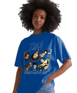 TWA Toys Stroke Shirt Match Jordan 14 Laney Shirt In Color Royal