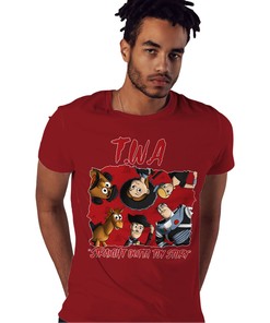 TWA Toys Stroke Shirt Match Jordan 6 Toro Bravo Shirt In Color cherry Red