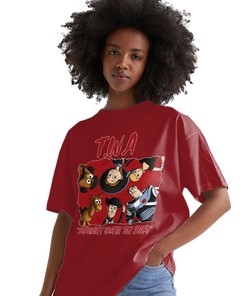 TWA Toys Stroke Shirt Match Jordan 6 Toro Bravo Shirt In Color cherry Red